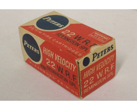 Peters High Velocity Box of 22 W.R.F. (Rem. Spl.) Ammunition