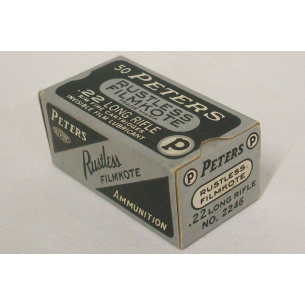 Peters Rustless Filmkote Box of 22 LR Ammunition
