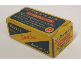 Peters Rustless Box of 22 Remington Auto Loading Ammunition