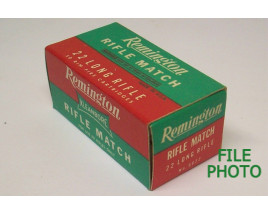 Remington Rifle Match Box of 22 LR Ammunition