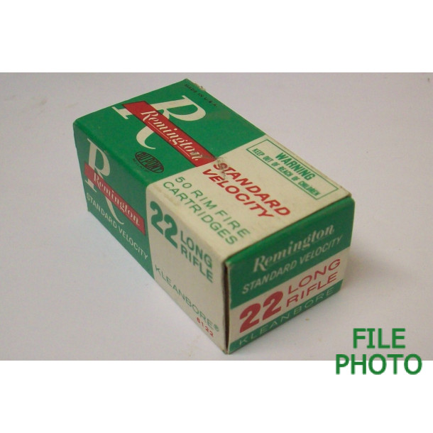 Remington Kleanbore Box of 22 LR Ammunition Remington Kleanbore Box of 22 LR Ammunition