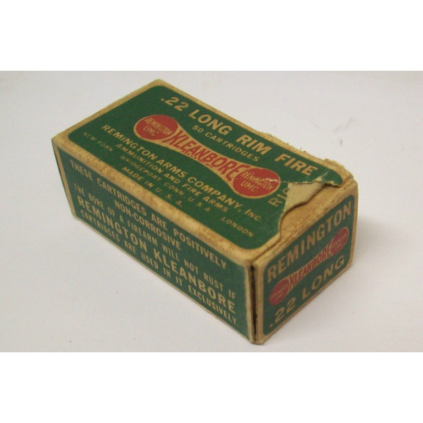 Remington Kleanbore Box of 22 Long Ammunition Remington Kleanbore Box of 22 Long Ammunition