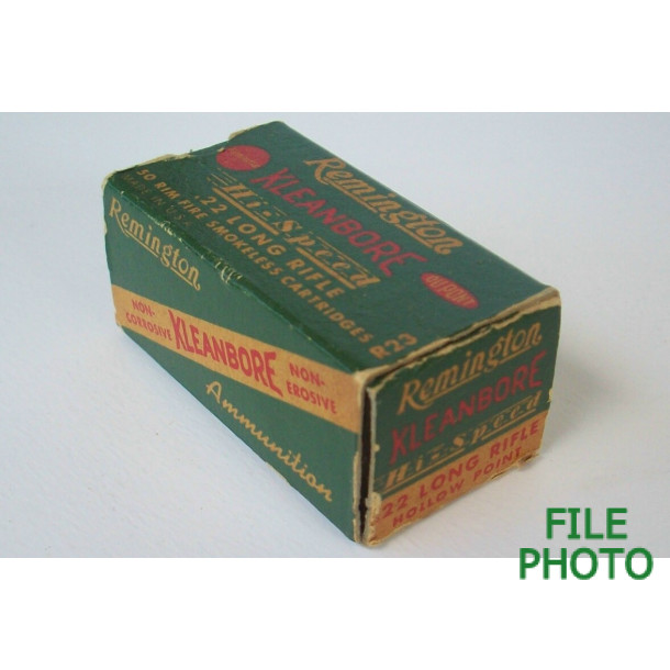 Remington Kleanbore Hi-Speed Box of 22 LR Ammunition - Hollow Point Remington Kleanbore Hi-Speed Box of 22 LR Ammunition - Hollow Point