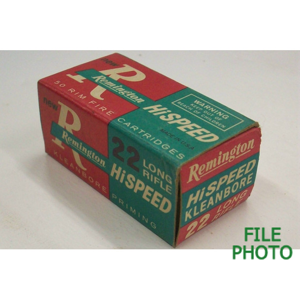 Remington Hi Speed Kleanbore Box of 22 LR Ammunition Remington Hi Speed Kleanbore Box of 22 LR Ammunition