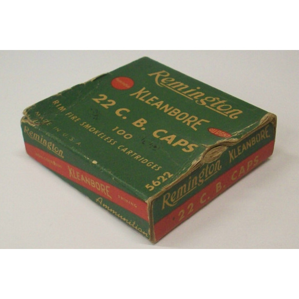 Remington 22 C.B. Caps Rimfire Ammunition - Partial Box Remington 22 C.B. Caps Rimfire Ammunition - Partial Box
