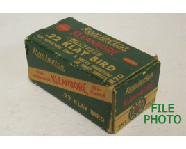 Remington Kleanbore Hi-Speed Box of 22 Klay Bird Ammunition - Partial Box