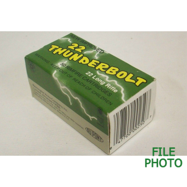 Remington 22 Thunderbolt Box of 22 LR Ammunition - New Improved