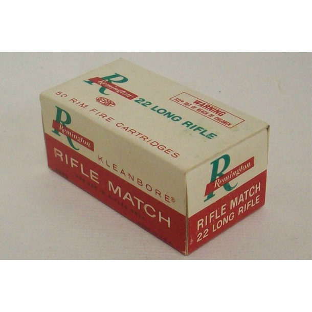 Remington Kleanbore Rifle Match Box of 22 LR Ammunition Remington Kleanbore Rifle Match Box of 22 LR Ammunition