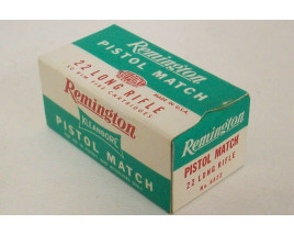 Remington Kleanbore Pistol Match Box of 22 LR Ammunition