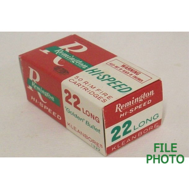 Remington Hi-Speed Box of 22 Long Ammunition Remington Hi-Speed Box of 22 Long Ammunition