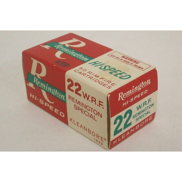 Remington Hi-Speed Box of 22 W.R.F. Ammunition