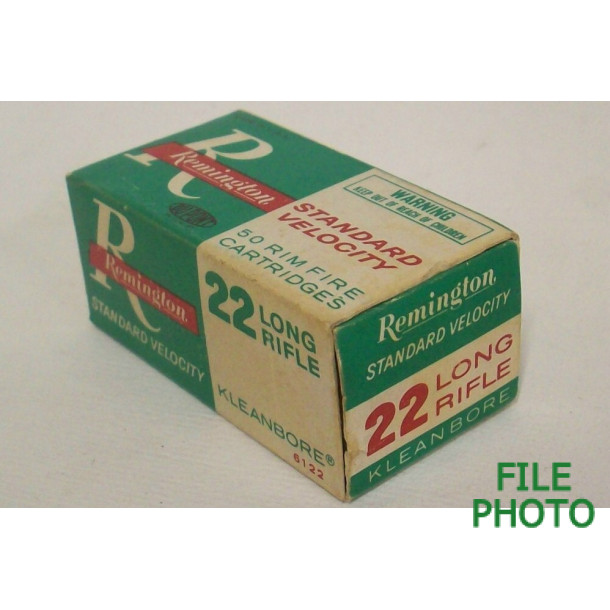 Remington Kleanbore Box of 22 LR Ammunition Remington Kleanbore Box of 22 LR Ammunition