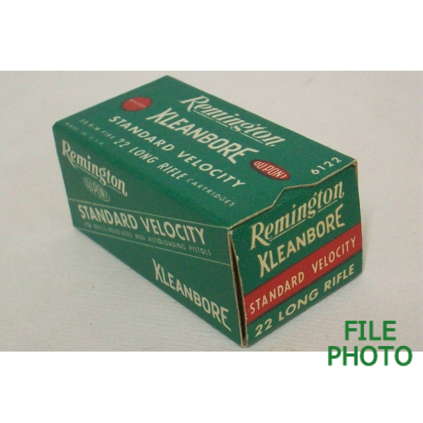 Remington Kleanbore Box of 22 LR Ammunition Remington Kleanbore Box of 22 LR Ammunition