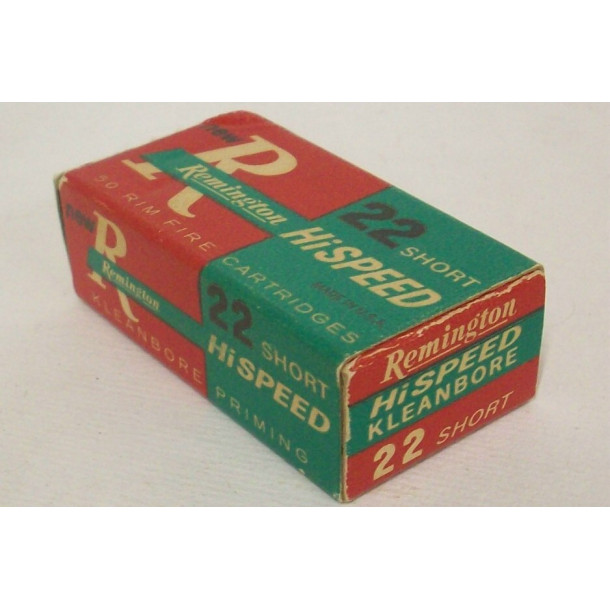 Remington Hi Speed Kleanbore Box of 22 Short Ammunition Remington Hi Speed Kleanbore Box of 22 Short Ammunition