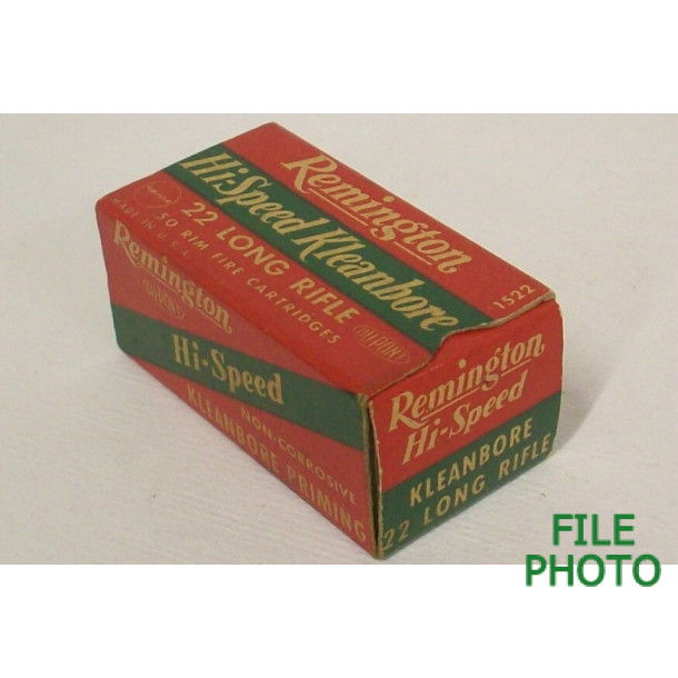 Remington Hi-Speed Kleanbore Box of 22 LR Ammunition Remington Hi-Speed Kleanbore Box of 22 LR Ammunition