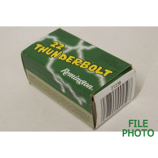 Remington 22 Thunderbolt Box of 22 LR Ammunition Remington 22 Thunderbolt Box of 22 LR Ammunition
