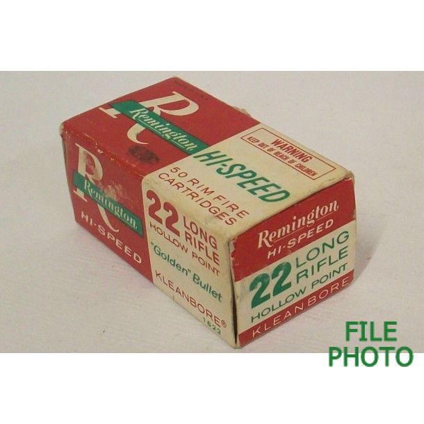 Remington Hi-Speed Box of 22 LR Ammunition - Hollow Point Remington Hi-Speed Box of 22 LR Ammunition - Hollow Point