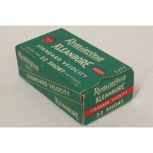 Remington Kleanbore Box of 22 Short Ammunition Remington Kleanbore Box of 22 Short Ammunition