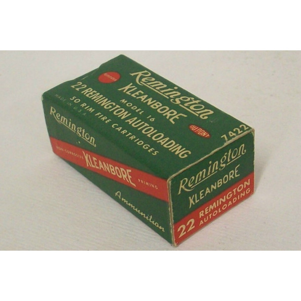 Remington Kleanbore Box of 22 Remington Autoloading Ammunition Remington Kleanbore Box of 22 Remington Autoloading Ammunition