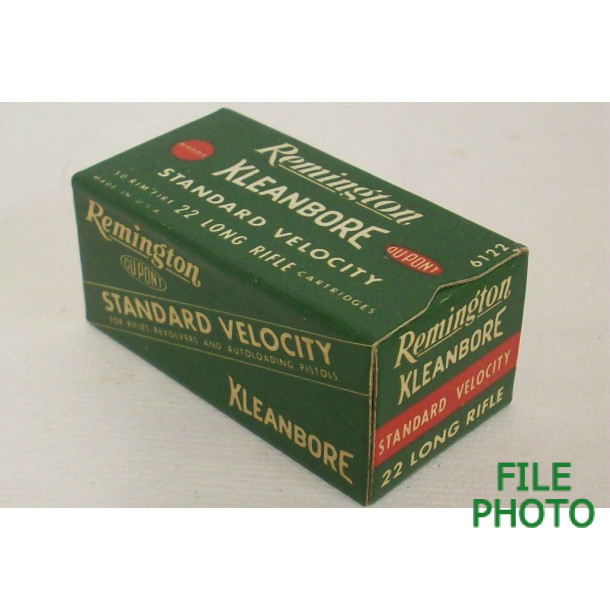 Remington Kleanbore Box of 22 LR Ammunition Remington Kleanbore Box of 22 LR Ammunition