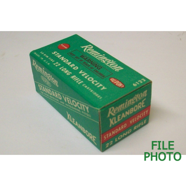 Remington Kleanbore Box of 22 LR Ammunition - Partial Box