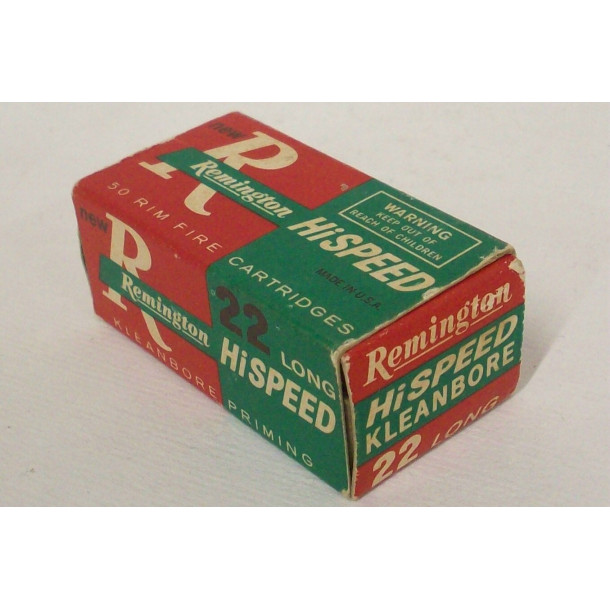 Remington Hi Speed Kleanbore Box of 22 Long Ammunition Remington Hi Speed Kleanbore Box of 22 Long Ammunition