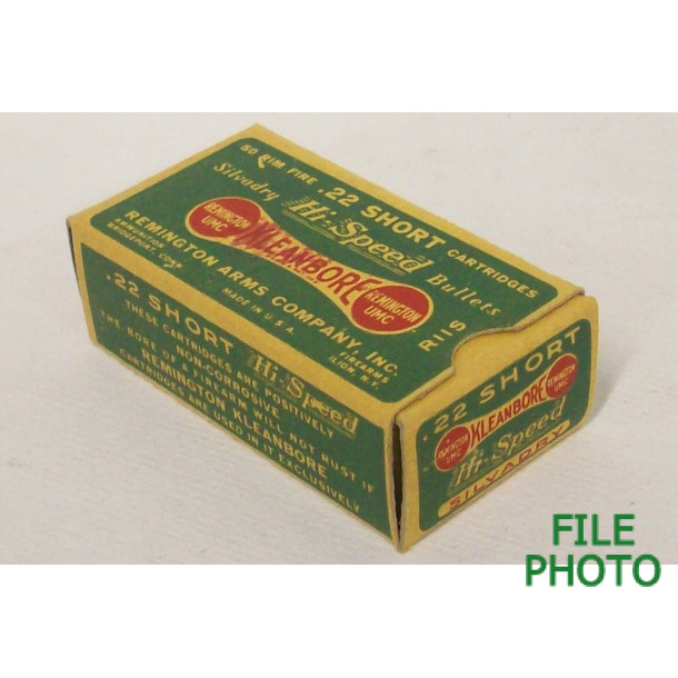 Remington Kleanbore Hi-Speed Silvadry Box of 22 Short Ammunition