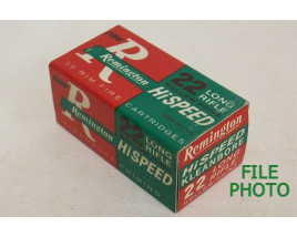 Remington Hi Speed Kleanbore Box of 22 LR Ammunition - Hollow Point