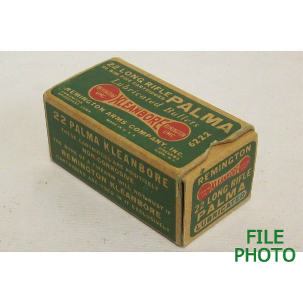 Remington Kleanbore Palma Lubricated Box of 22 LR Ammunition Remington Kleanbore Palma Lubricated Box of 22 LR Ammunition