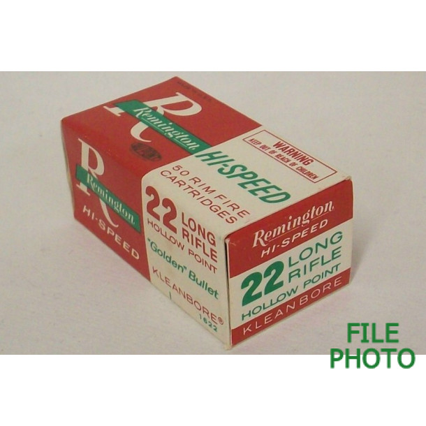 Remington Hi-Speed Box of 22 LR Ammunition - Hollow Point Remington Hi-Speed Box of 22 LR Ammunition - Hollow Point