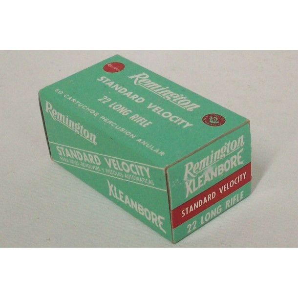 Remington Kleanbore Box of 22 LR Ammunition - Made in Mexico Remington Kleanbore Box of 22 LR Ammunition - Made in Mexico