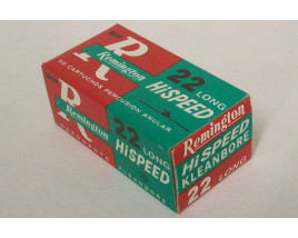 Remington Hi Speed Kleanbore Box of 22 Long Ammunition - Made in Mexico