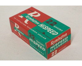 Remington Hi Speed Kleanbore Box of 22 Short Ammunition - Made in Mexico