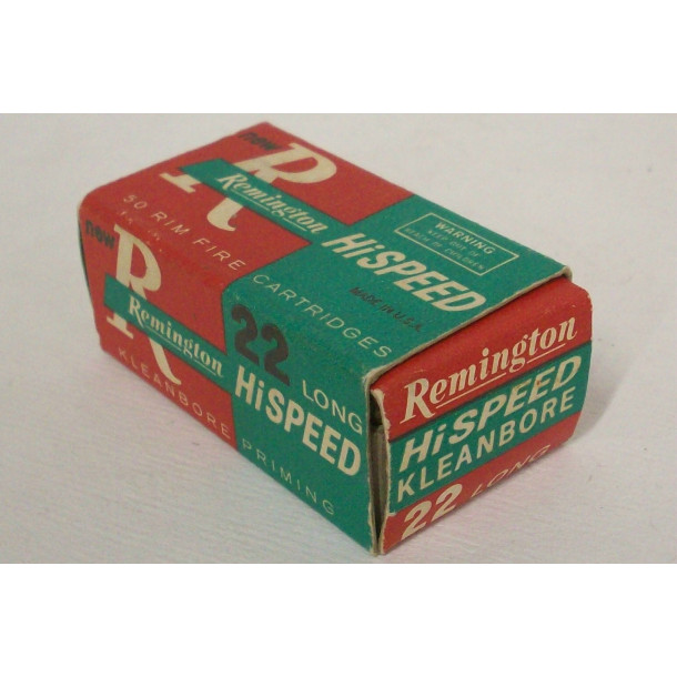 Remington Hi Speed Kleanbore Box of 22 Long Ammunition Remington Hi Speed Kleanbore Box of 22 Long Ammunition