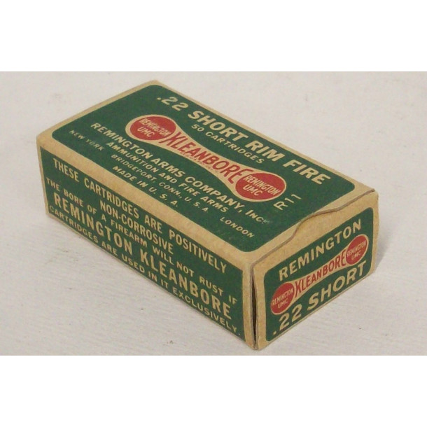 Remington Kleanbore Box of 22 Short Ammunition Remington Kleanbore Box of 22 Short Ammunition