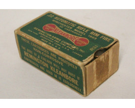 Remington Kleanbore Box of 22 Automatic Rifle Ammunition - Partial Box