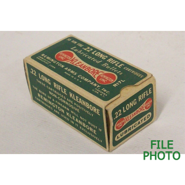 Remington Kleanbore Lubricated Box of 22 LR Ammunition