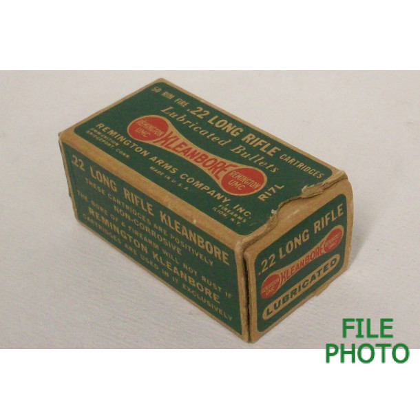 Remington Kleanbore Lubricated Box of 22 LR Ammunition Remington Kleanbore Lubricated Box of 22 LR Ammunition