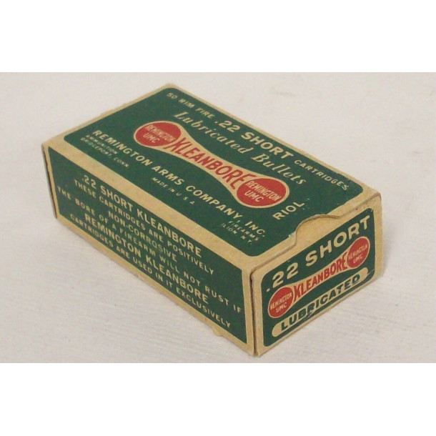 Remington Kleanbore Lubricated Box of 22 Short Ammunition