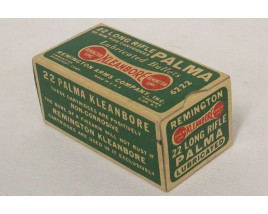 Remington Kleanbore Palma Lubricated Box of 22 LR Ammunition - Partial Box