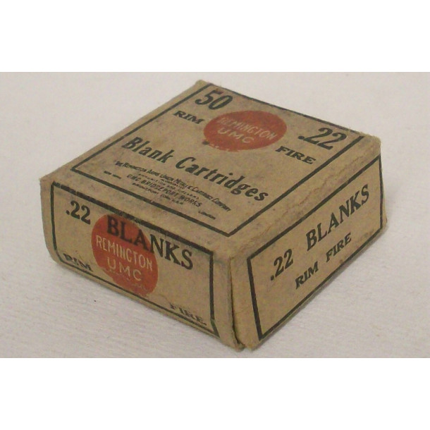Remington UMC Box of 22 Short Blank Cartridges - Partial Box Remington UMC Box of 22 Short Blank Cartridges - Partial Box