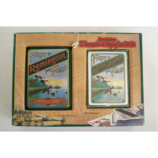 Remington 22 Ammunition & Playing Card Gift Set