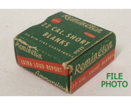 Remington Box of 22 Short Blank Cartridges