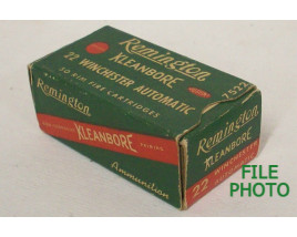 Remington Kleanbore Box of 22 Winchester Automatic Ammunition