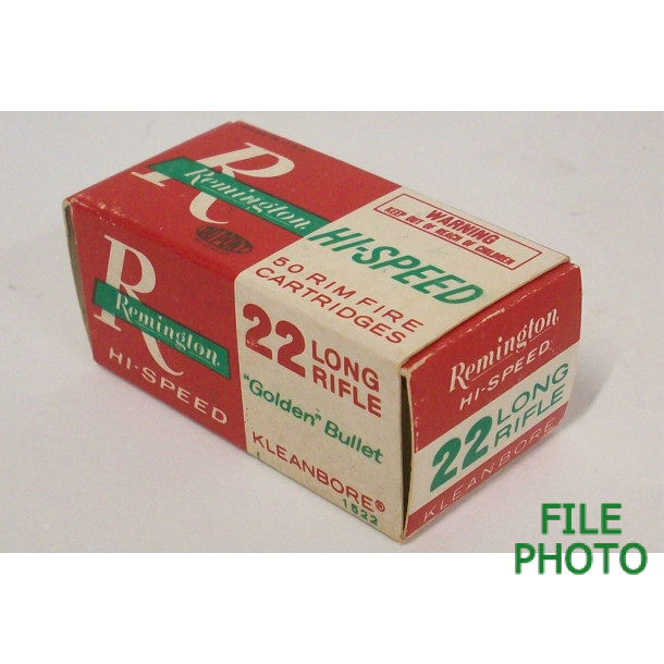 Remington Hi-Speed Box of 22 LR Ammunition Remington Hi-Speed Box of 22 LR Ammunition