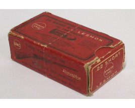 Remington Lesmok Box of 22 Short Ammunition - Partial Box