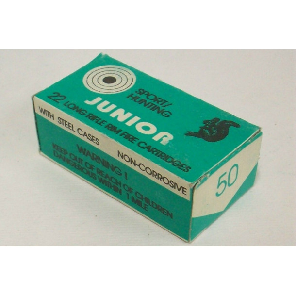 Russian Junior Sport/Hunting Box of 22 LR Ammunition Russian Junior Sport/Hunting Box of 22 LR Ammunition
