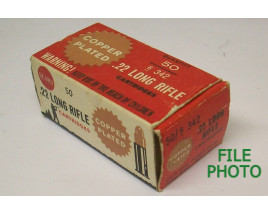 Sears Copper Plated Box of 22 LR Ammunition