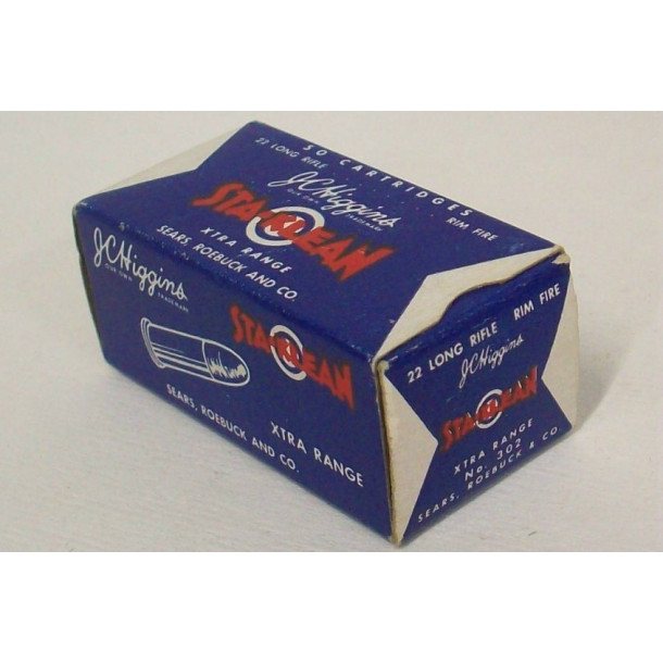 Sears J.C. Higgins Sta-Klean Box of 22 LR Ammunition Sears J.C. Higgins Sta-Klean Box of 22 LR Ammunition