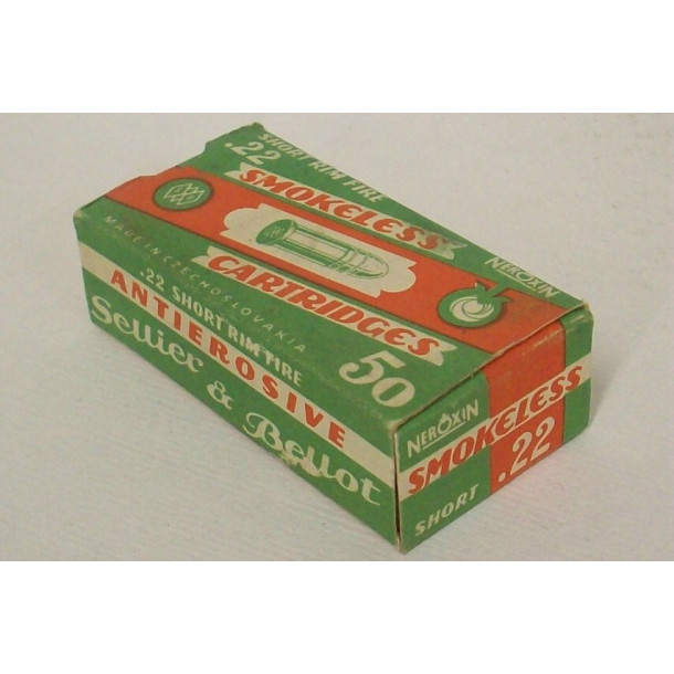 Sellier & Bellot Smokeless Box of 22 Short Ammunition Sellier & Bellot Smokeless Box of 22 Short Ammunition